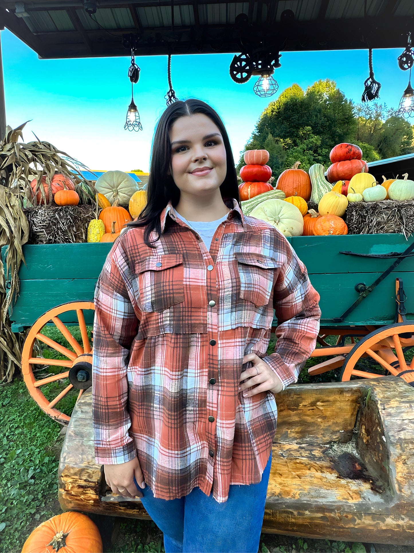 Plaid Fall Flannel Curve