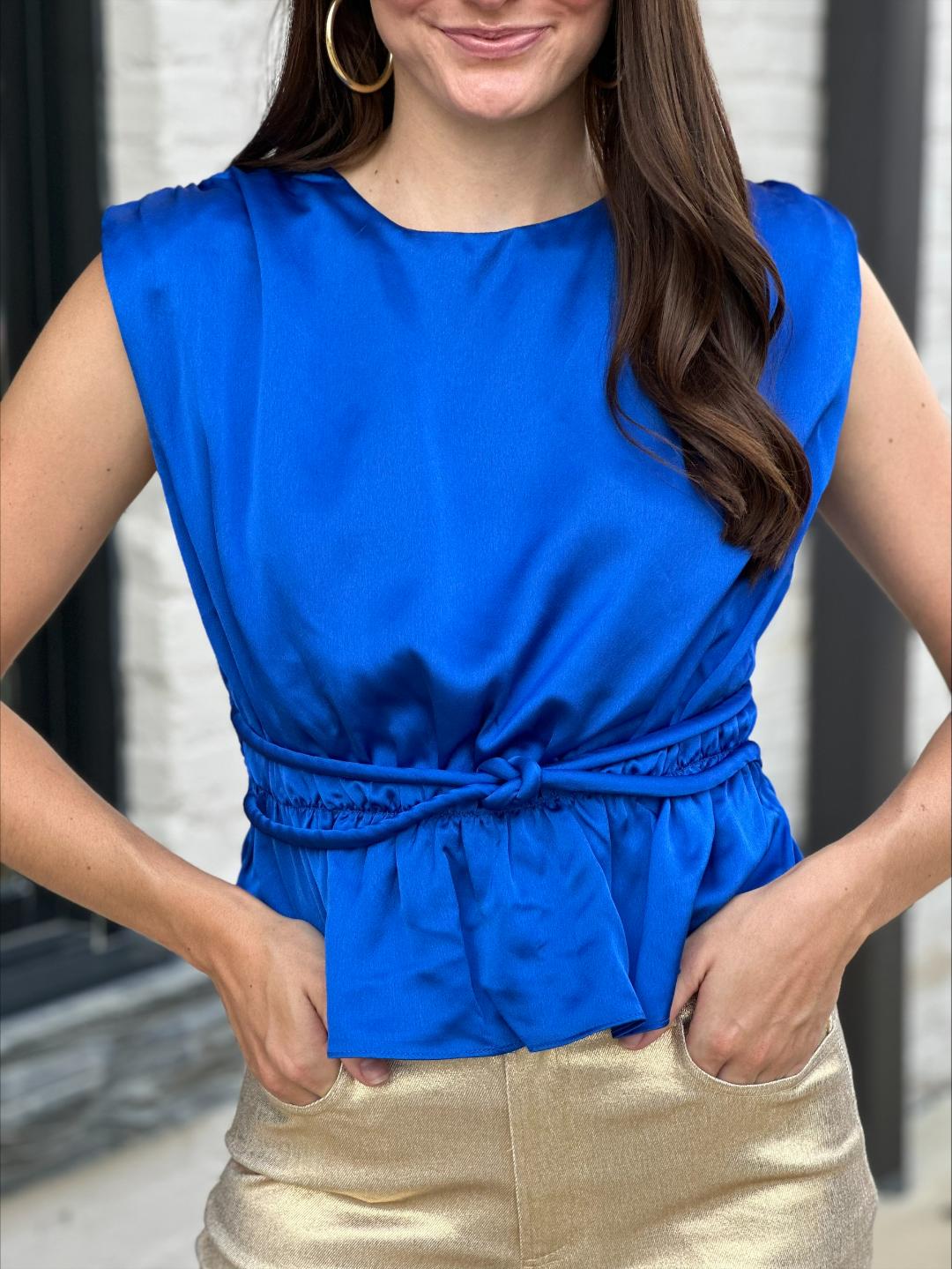 Royal Detail Peplum Top