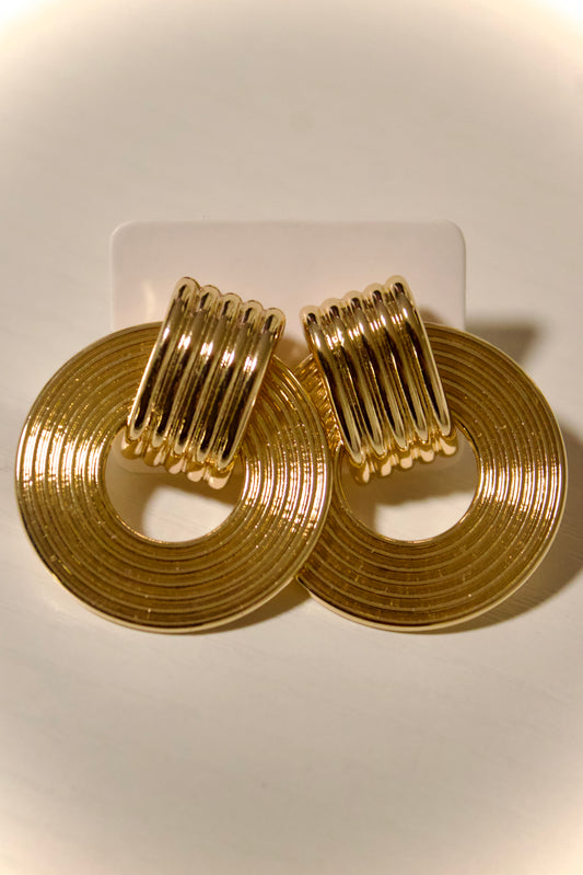 Radiant Ripple Hoops