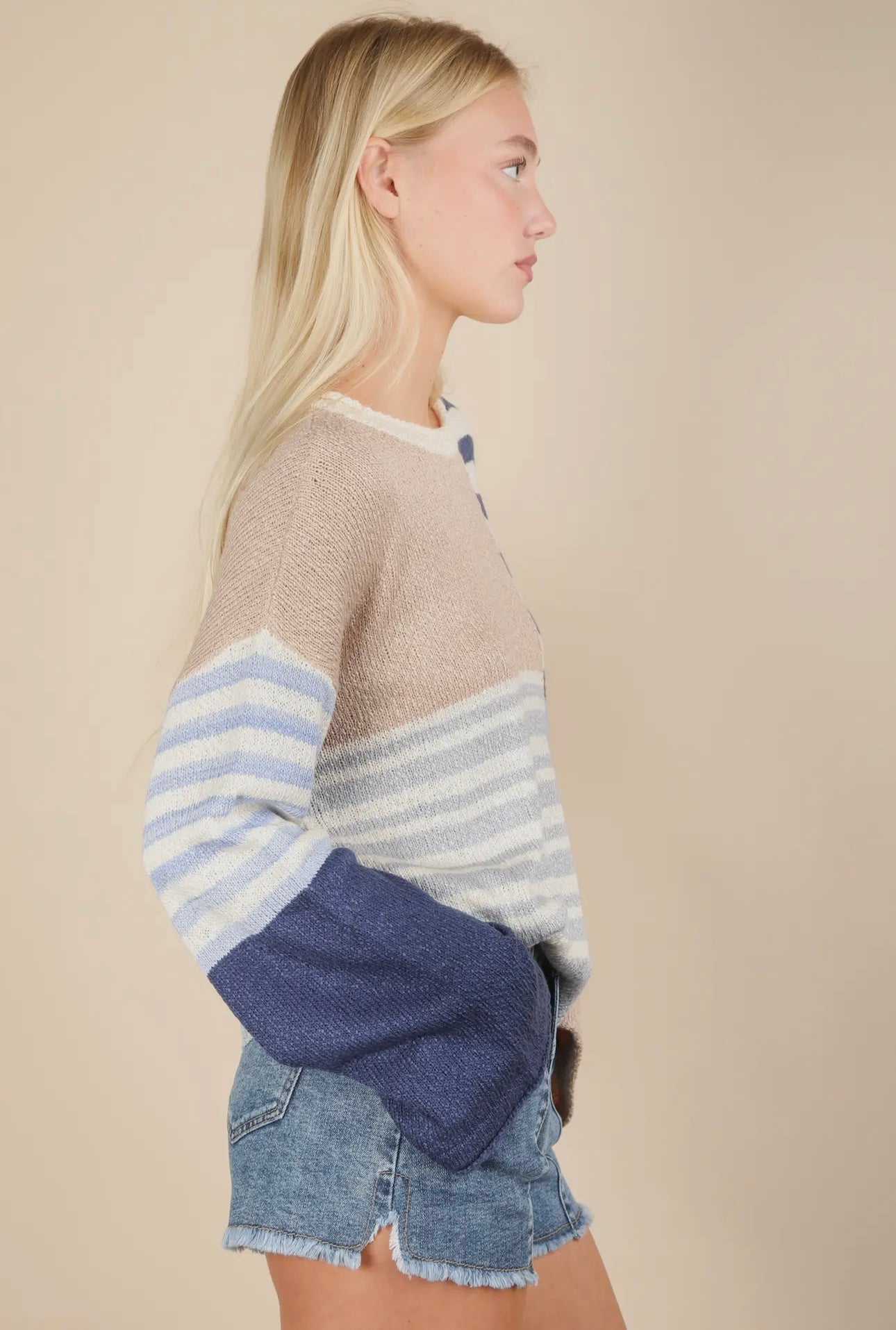 Coastal Breeze Knit Sweater Curve