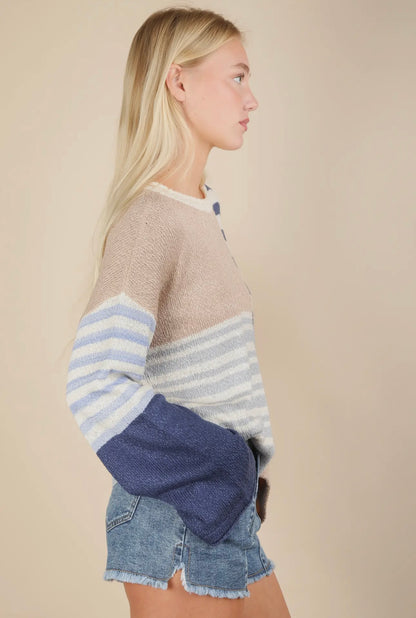 Coastal Breeze Knit Sweater Curve