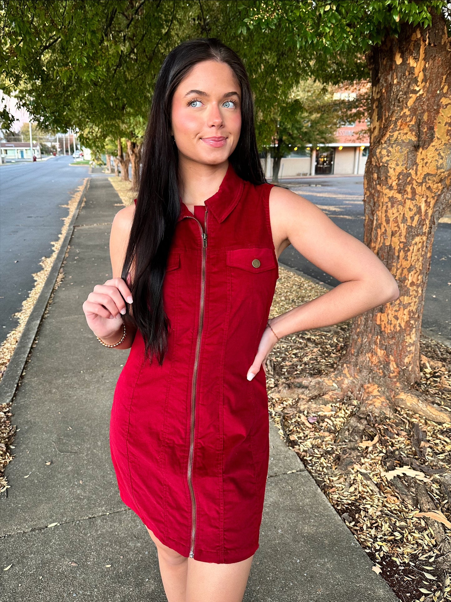 Corduroy Sleeveless Dress