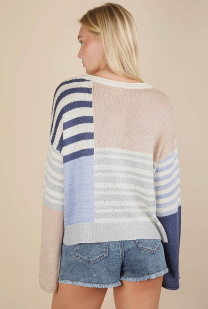 Coastal Breeze Knit Sweater Curve