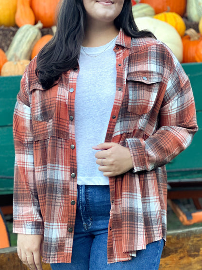 Plaid Fall Flannel Curve