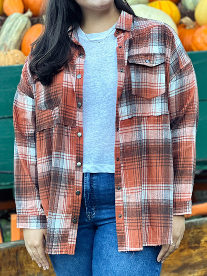 Plaid Fall Flannel Curve